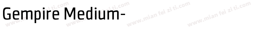 Gempire Medium字体转换